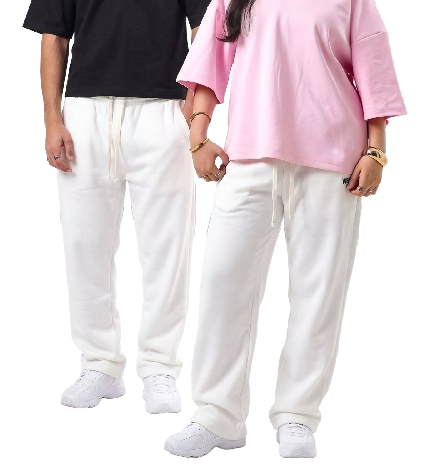 Basic Wide-Leg Cotton Pants