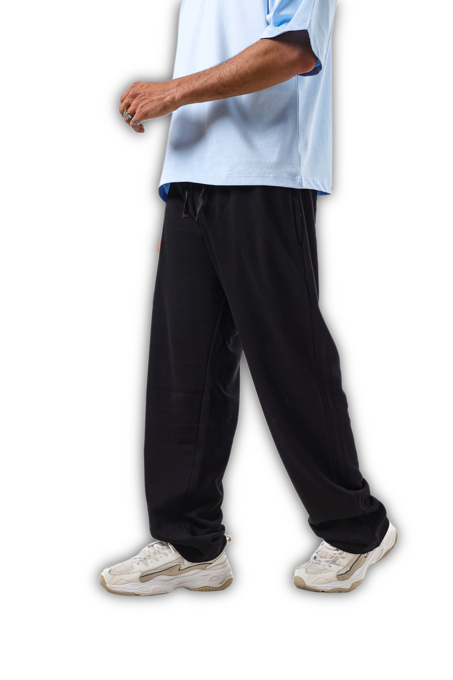 Basic Wide-Leg Cotton Pants