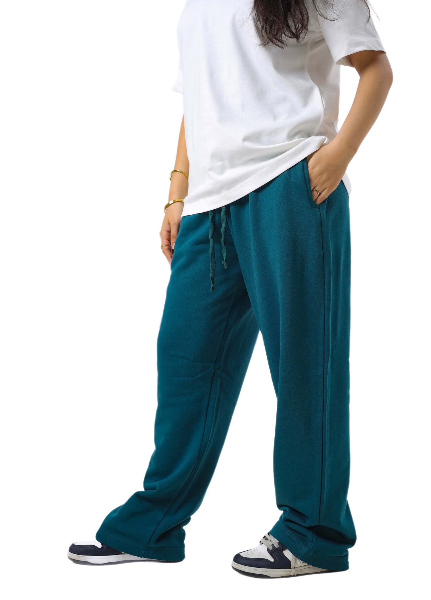 Basic Wide-Leg Cotton Pants