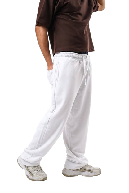 Basic Wide-Leg Cotton Pants
