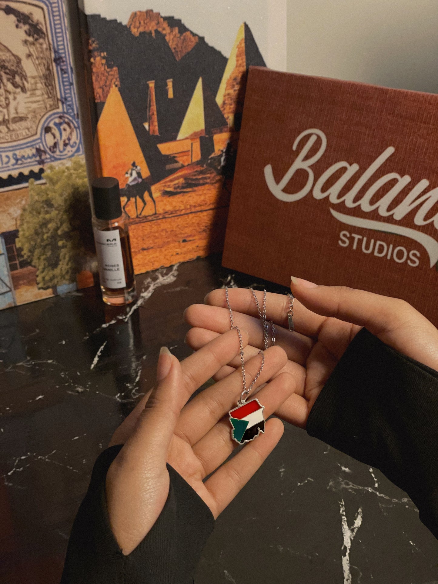 Sudan Map Silver Necklace | Independence Day Edition