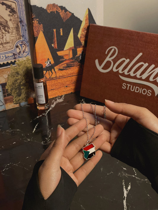 Sudan Map Silver Necklace | Independence Day Edition