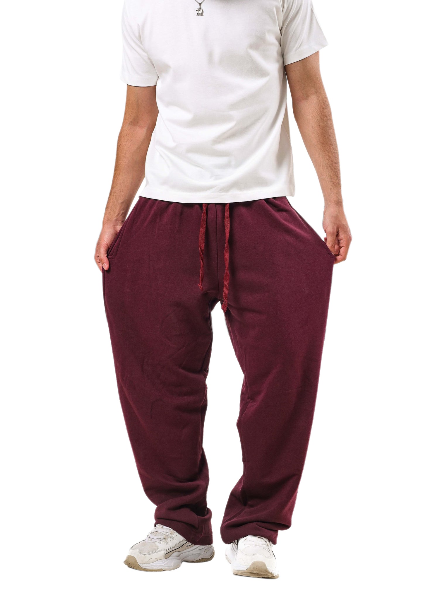 Basic Wide-Leg Cotton Pants