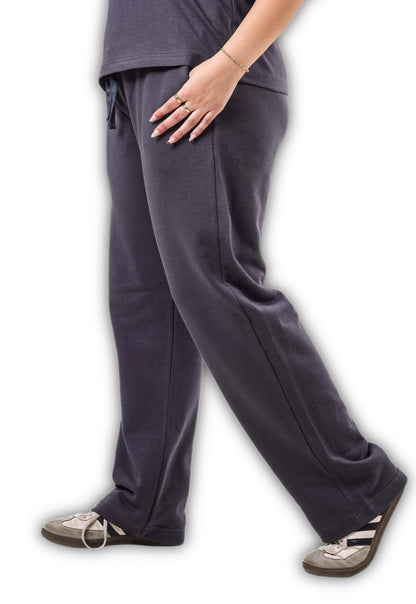 Basic Wide-Leg Cotton Pants